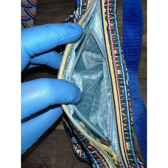 2 Harajuku Lovers Gwen Stefani Colorful Purse Crossbody Bag Smiley face Hearts - Picture 14 of 16